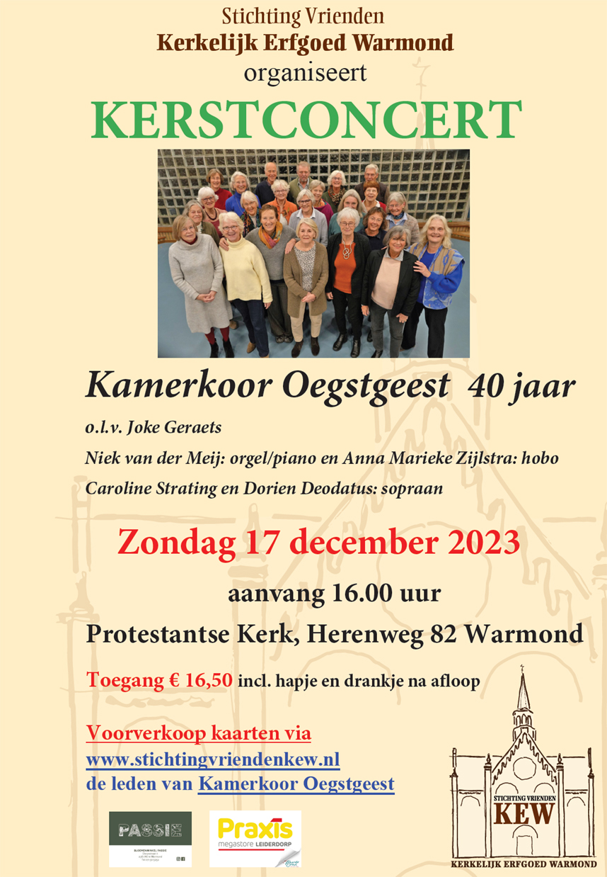 Kerstconcert 17 dec. 2023